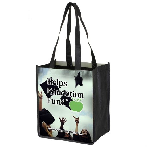 "Couple Things" Full-Color Glossy Lamination Grocery Shopping Tote Bag (Overseas)