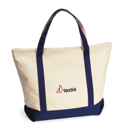 Harbor Cruise Boat Tote - Navy Blue