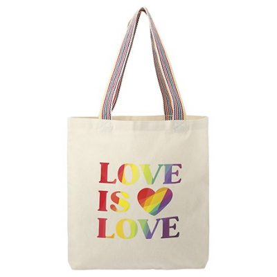Rainbow Recycled 6oz Cotton Convention Tote-1