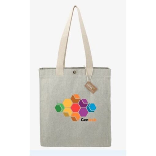 Repose 10 Oz. Recycled Cotton Box Tote W/Snap