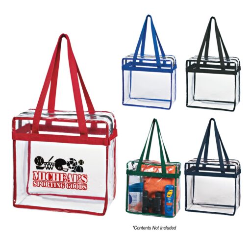 Clear Tote Bag With Zipper-1