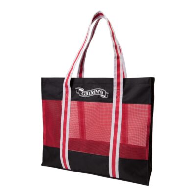 The Grocer Mesh Tote Bag - Red-1