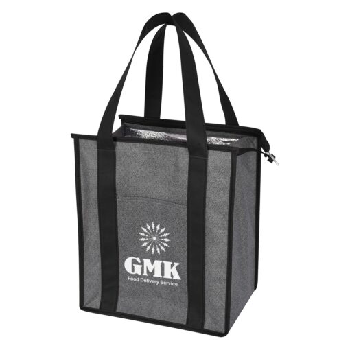 Heathered Non-Woven Cooler Tote Bag-2
