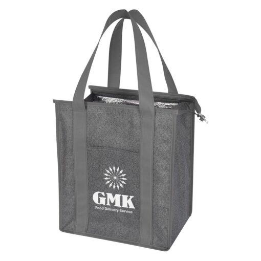 Heathered Non-Woven Cooler Tote Bag-6