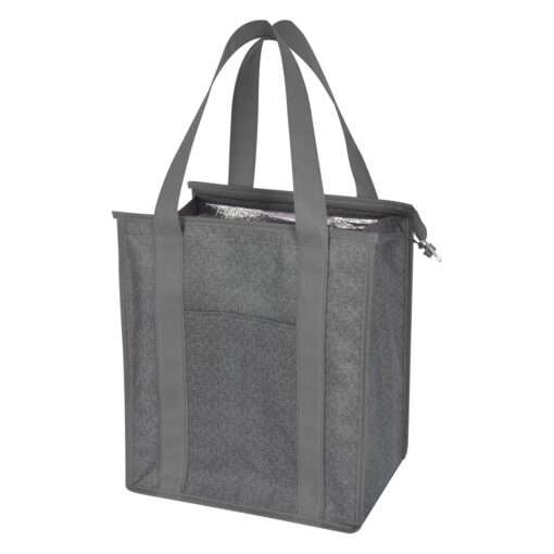 Heathered Non-Woven Cooler Tote Bag-7