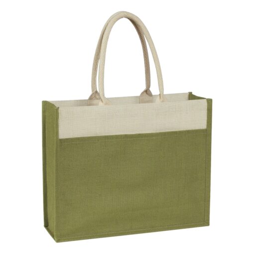 Jute Tote Bag With Front Pocket-9