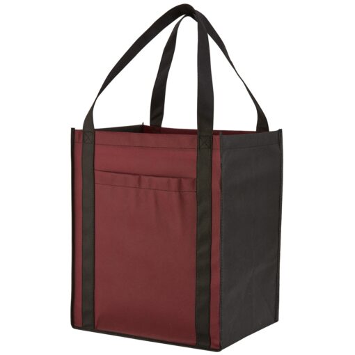 Large Non-Woven Grocery Tote Bag w/ Pocket-5
