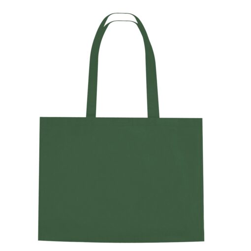 Non-Woven Shopper Tote Bag With Hook And Loop Closure-5