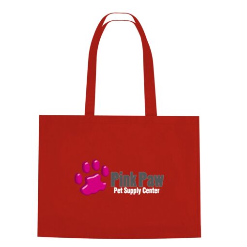 Non-Woven Shopper Tote Bag With Hook And Loop Closure-10