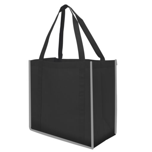 Reflective Shopper Reflective Large Non-Woven Grocery Tote Bag-3