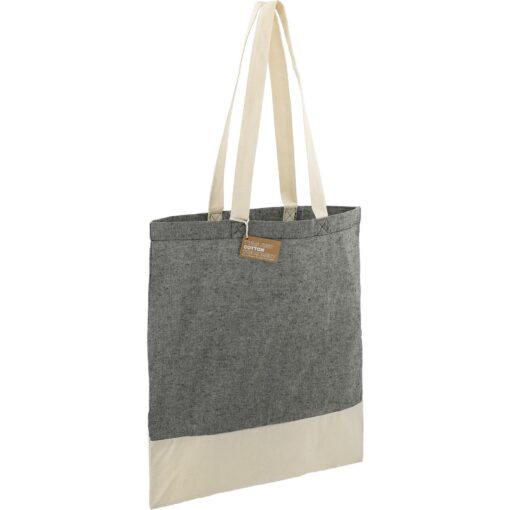 Split Recycled 5oz Cotton Twill Convention Tote-4