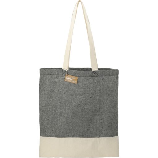 Split Recycled 5oz Cotton Twill Convention Tote-7