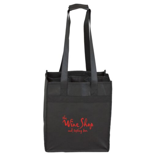 "The Sonoma" 6 Bottle Wine Tote Bag (Overseas)-3