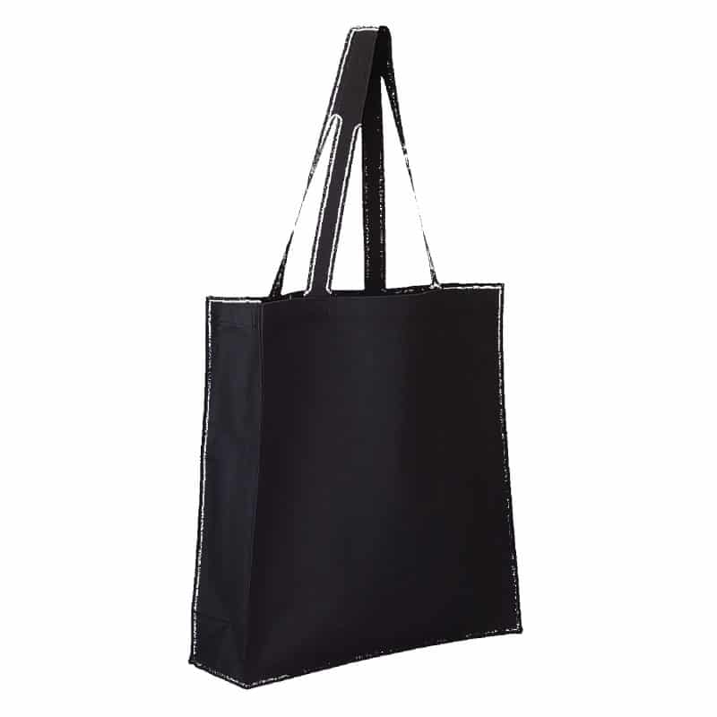 Custom 11.5 Oz. Cotton Canvas Grocery Tote Bag with logo - 3