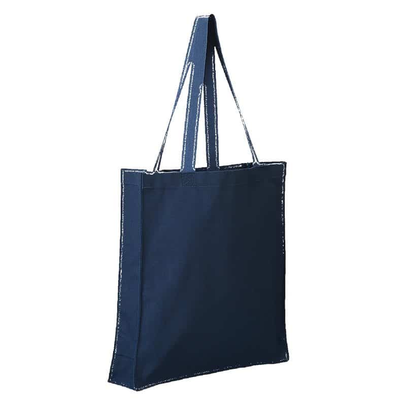 Custom 11.5 Oz. Cotton Canvas Grocery Tote Bag with logo - 6