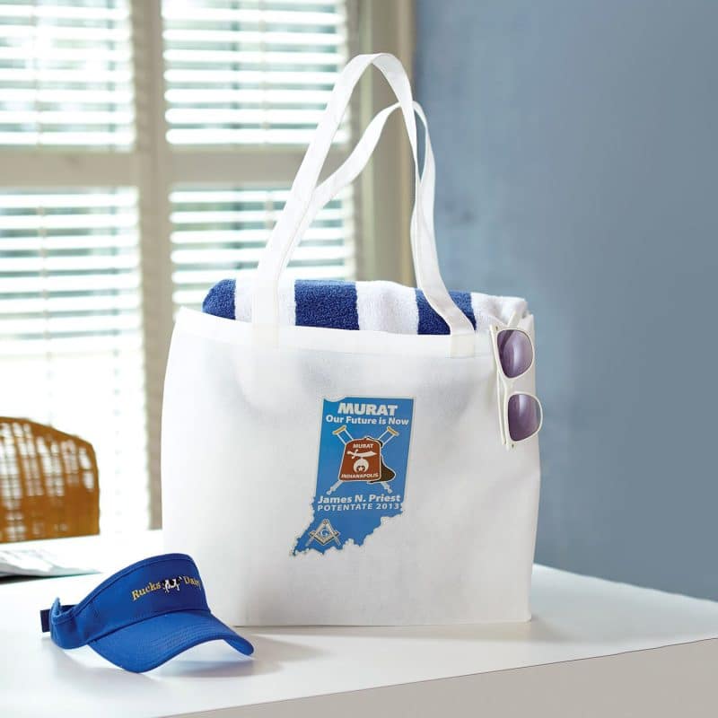 Custom 21 X 15 X 5 Convention Tote with logo - 8