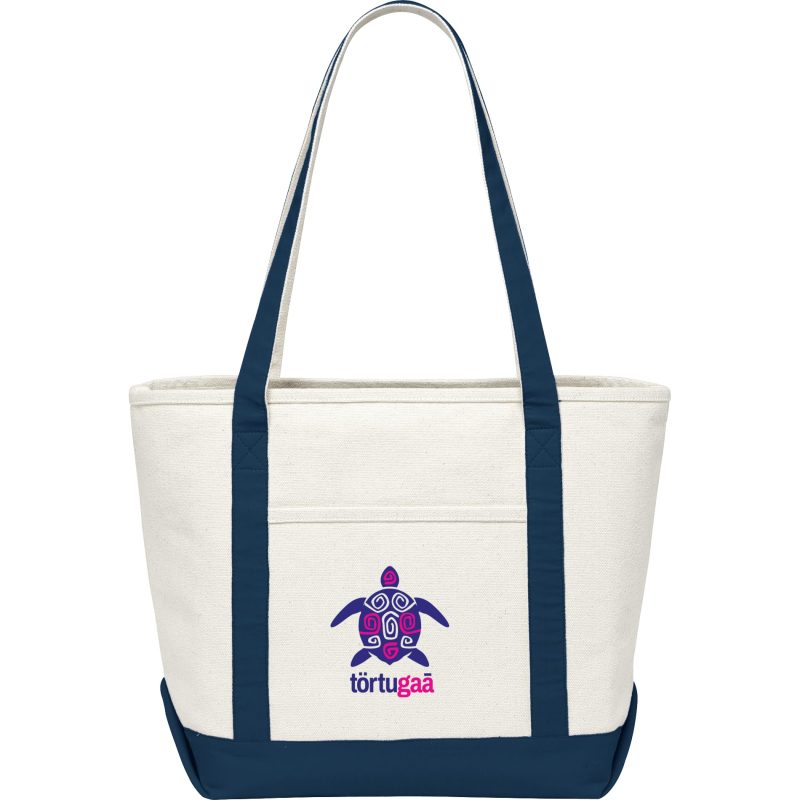 Custom Baltic 18oz Cotton Canvas Boat Tote with logo - 4