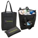 Custom Barbuda Folding Cooler Tote with logo