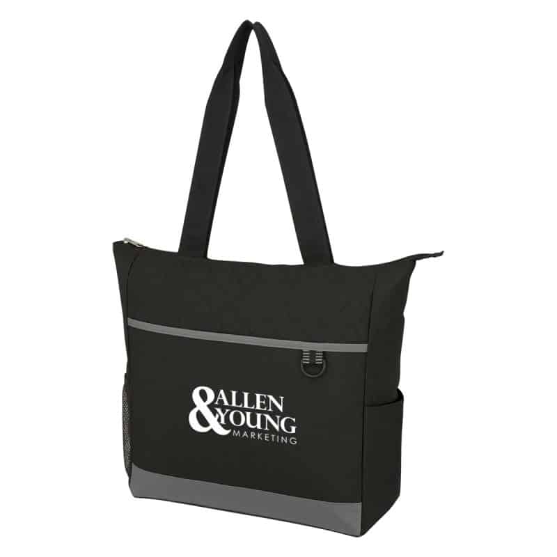 Custom Carter Quilted Tote Bag with logo - 1