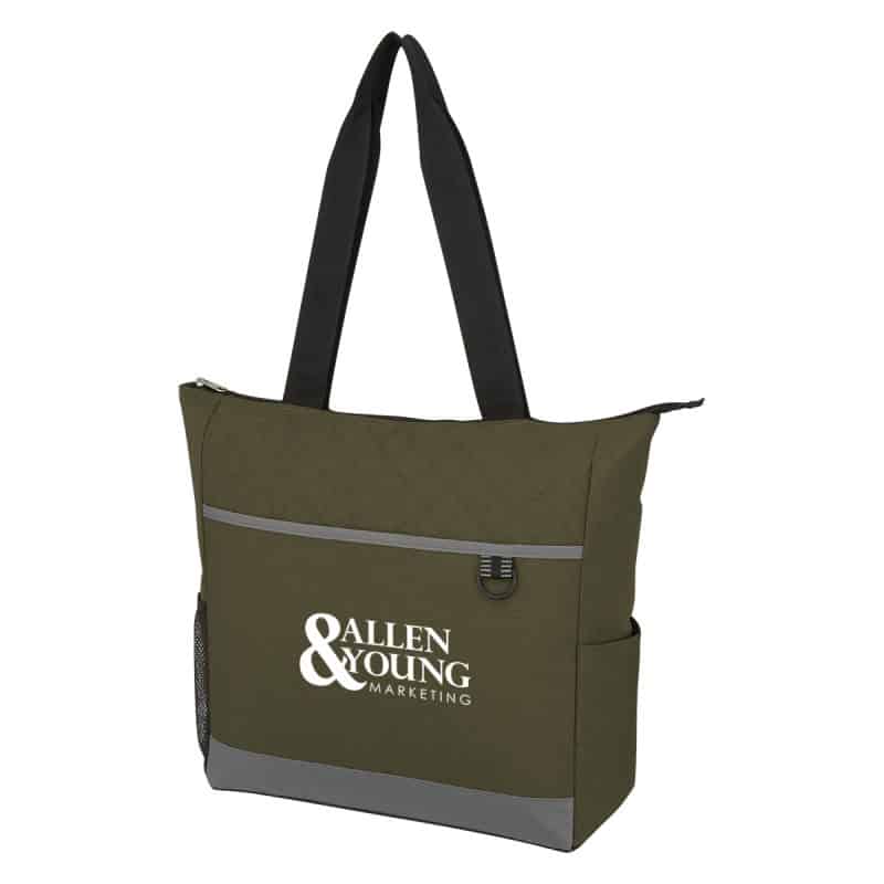 Custom Carter Quilted Tote Bag with logo - 6