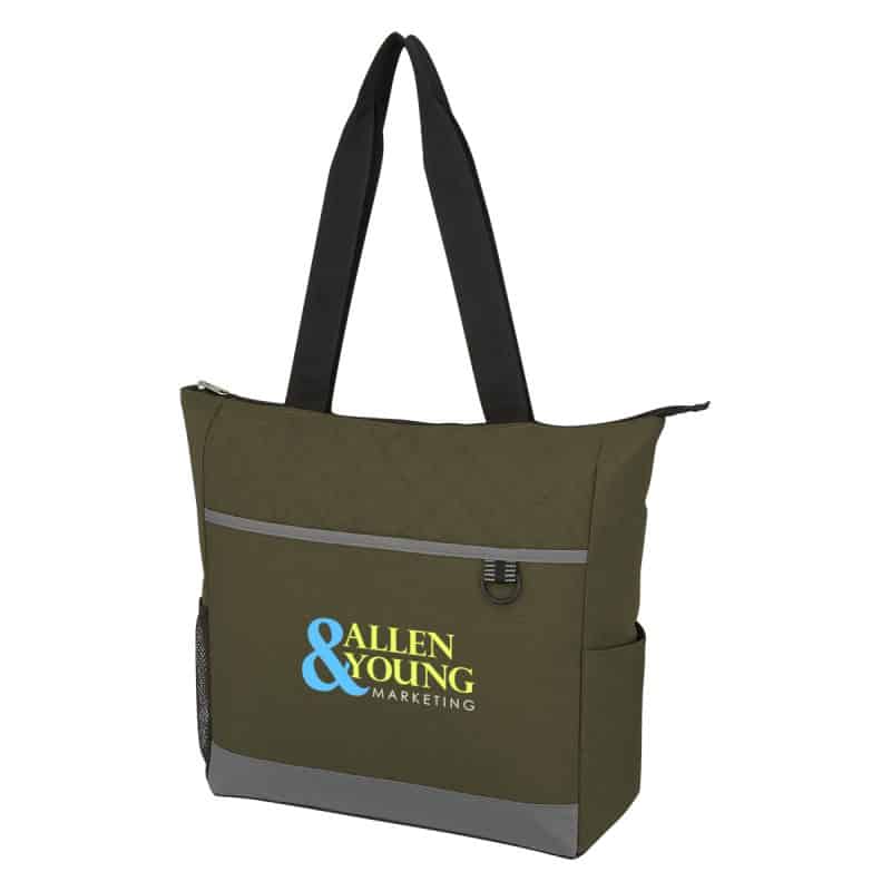 Custom Carter Quilted Tote Bag with logo - 8