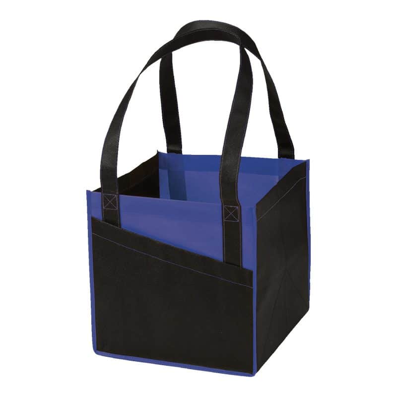 Custom Cube Non-Woven Utility Tote Bag with logo - 5