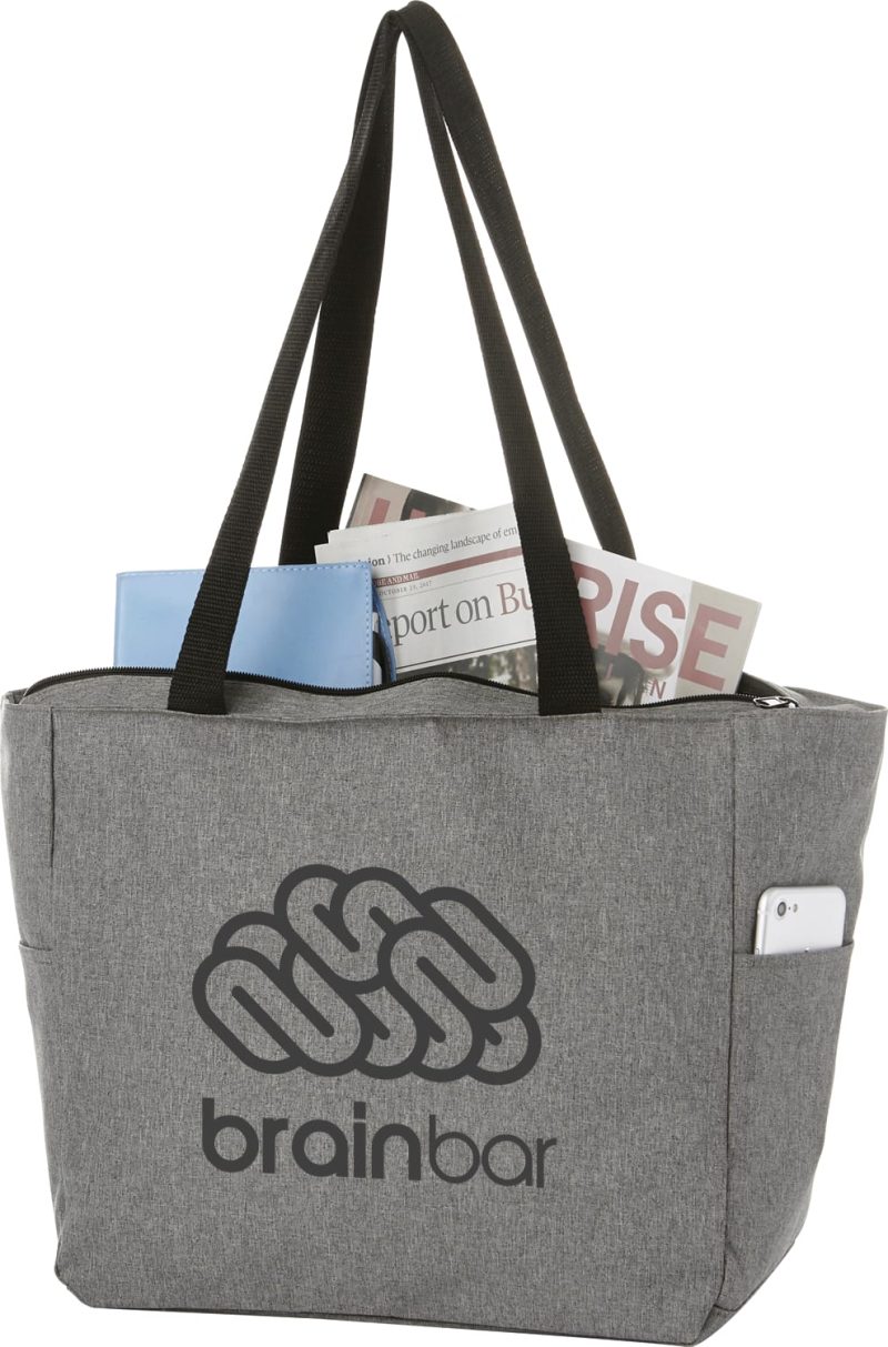 Custom Essential Zip Convention Tote with logo - 2