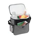 Custom Heathered Cooler Tote Bag with logo - 1