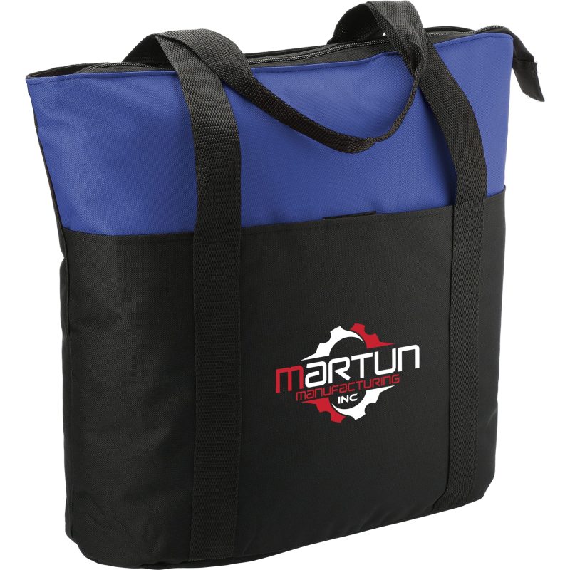 Custom Heavy Duty Zippered Convention Tote with logo - 7