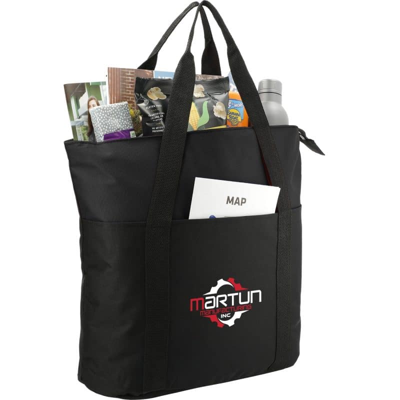 Custom Heavy Duty Zippered Convention Tote with logo