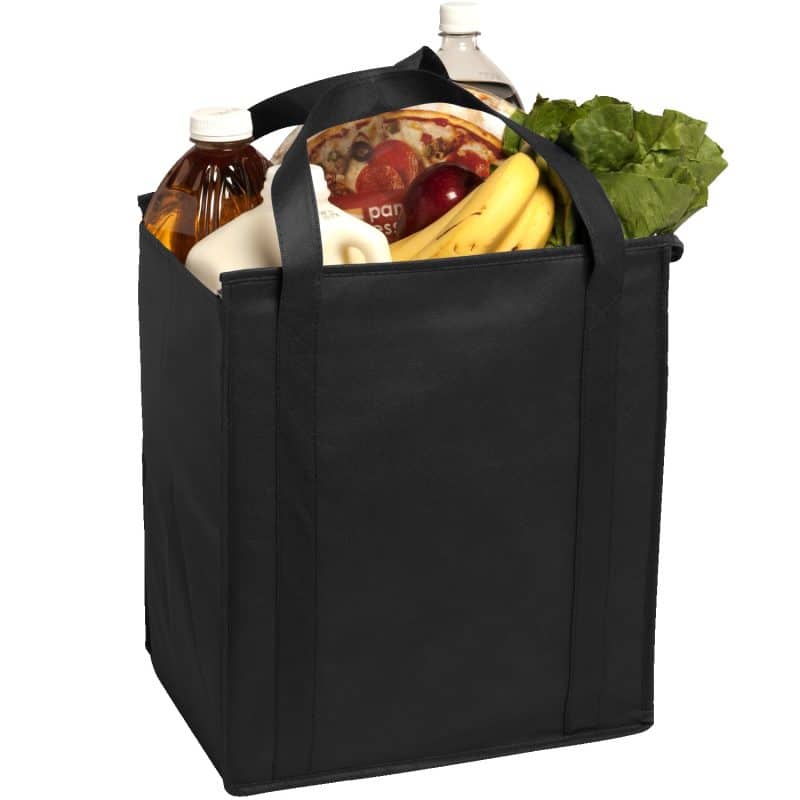 Custom Insulated Large Non-Woven Grocery Tote Bag with logo - 3