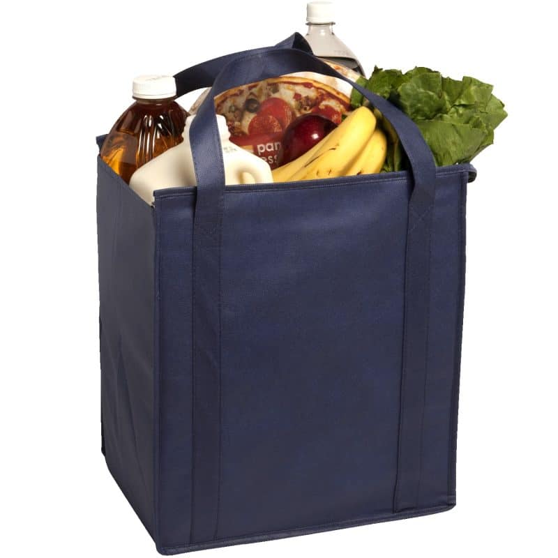 Custom Insulated Large Non-Woven Grocery Tote Bag with logo - 7
