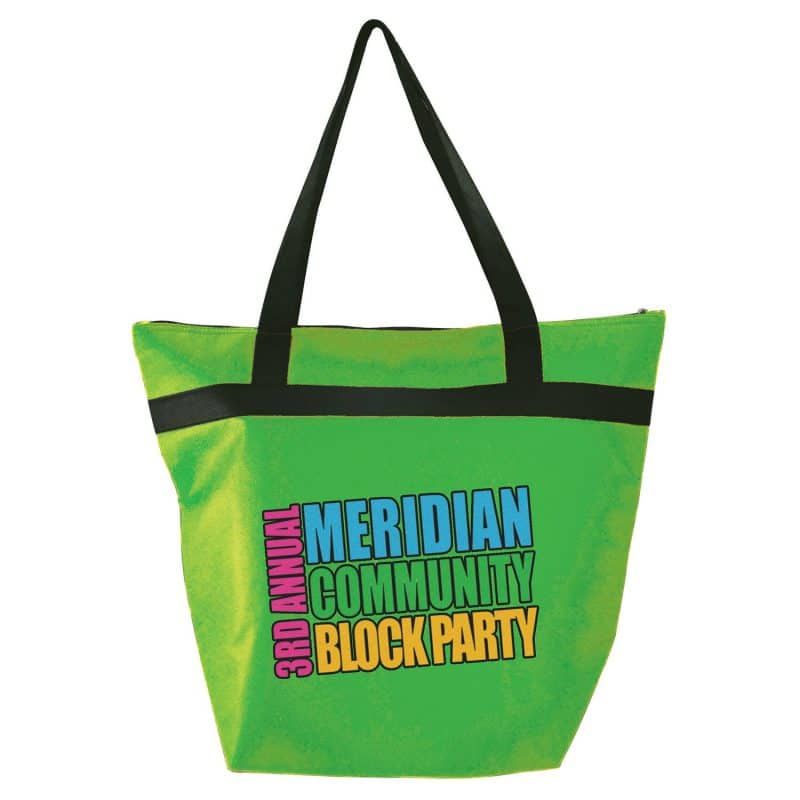 Custom Insulated Shopper Tote with logo