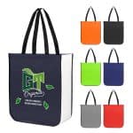 Custom Jumbo Lola Laminated Non-woven Tote Bag With 100% Rpet Material with logo