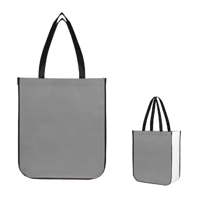 Custom Jumbo Lola Laminated Non-woven Tote Bag With 100% Rpet Material with logo - 4