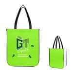Custom Jumbo Lola Laminated Non-woven Tote Bag With 100% Rpet Material with logo - 8
