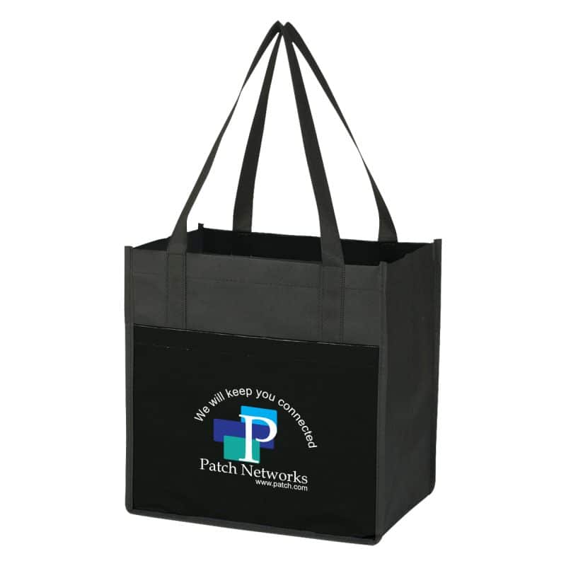 Custom Lami-combo Shopper Tote Bag with logo - 2