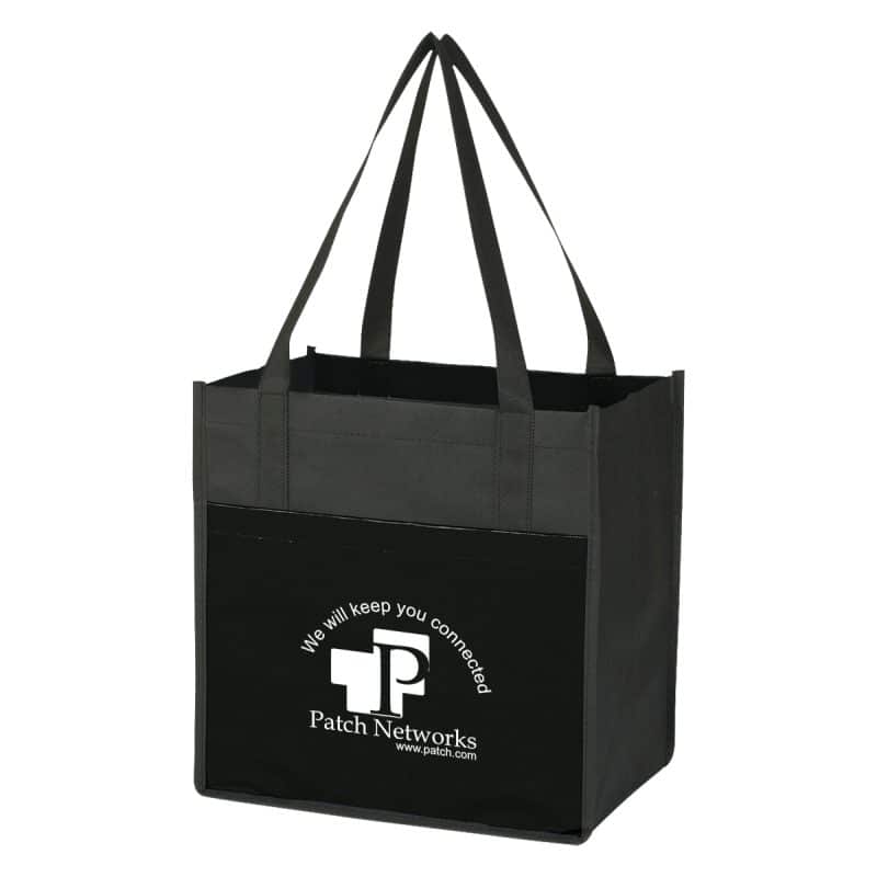 Custom Lami-combo Shopper Tote Bag with logo - 6