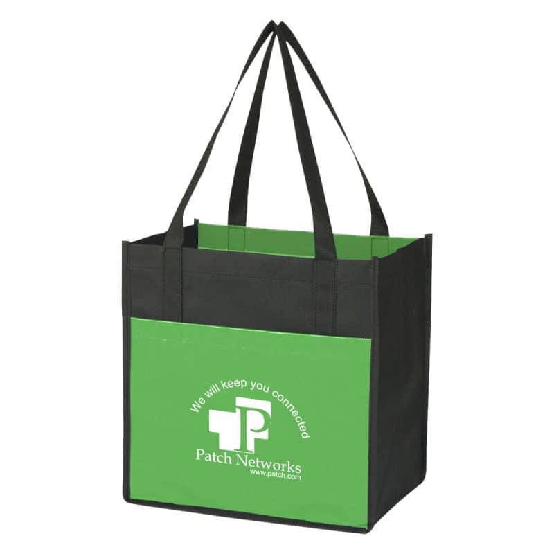 Custom Lami-combo Shopper Tote Bag with logo - 7