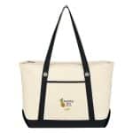 Custom Large Cotton Canvas Sailing Tote Bag with logo - 7