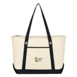 Custom Large Cotton Canvas Sailing Tote Bag with logo - 9