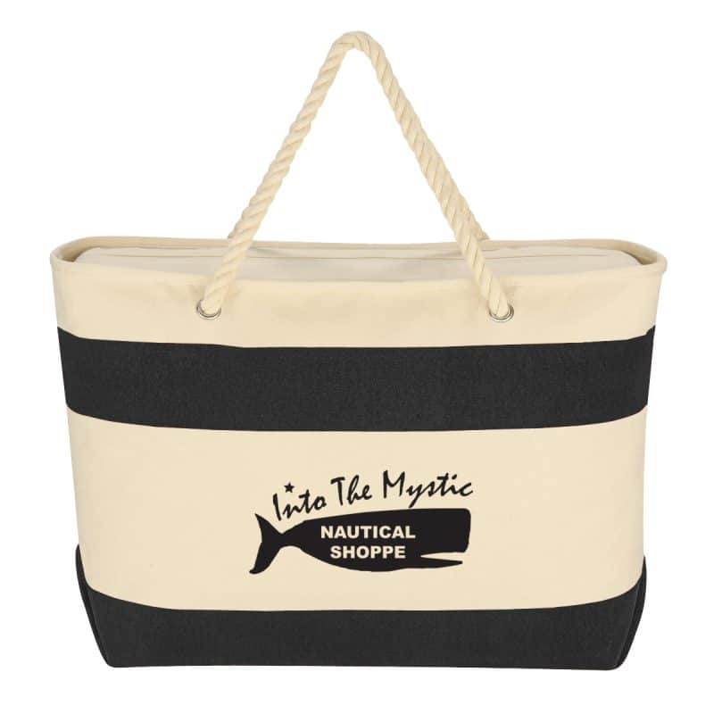 Custom Large Cruising Tote Bag With Rope Handles with logo - 3