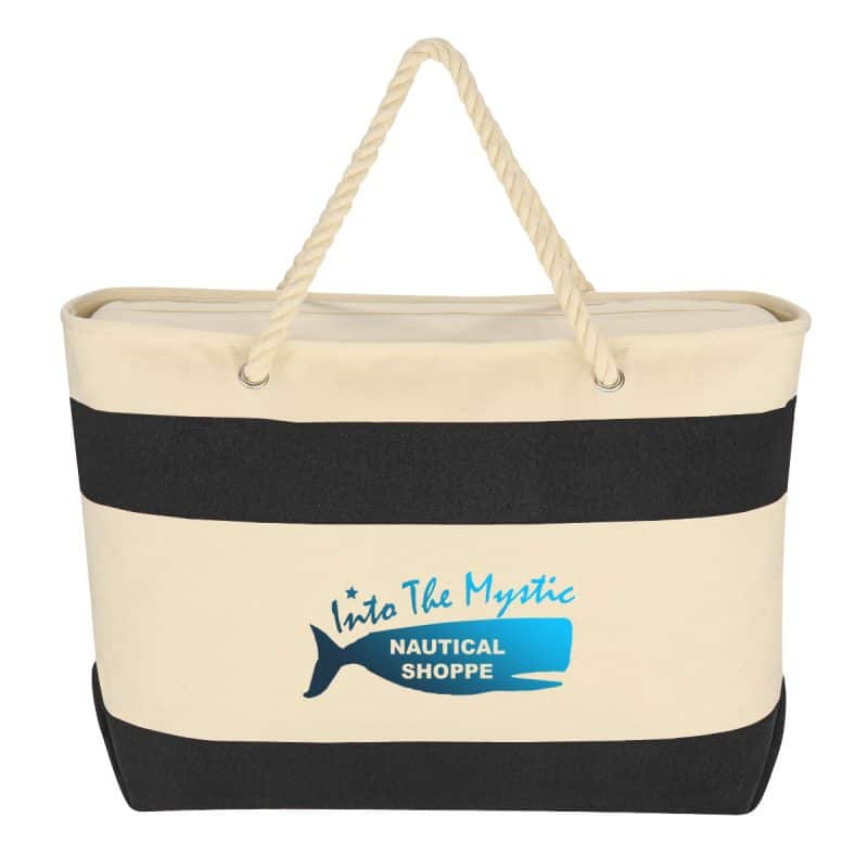 Custom Large Cruising Tote Bag With Rope Handles with logo - 5