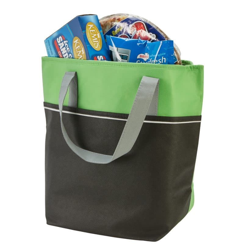 Custom Large Non-Woven Carry-It™ Insulated Cooler Tote with logo - 1