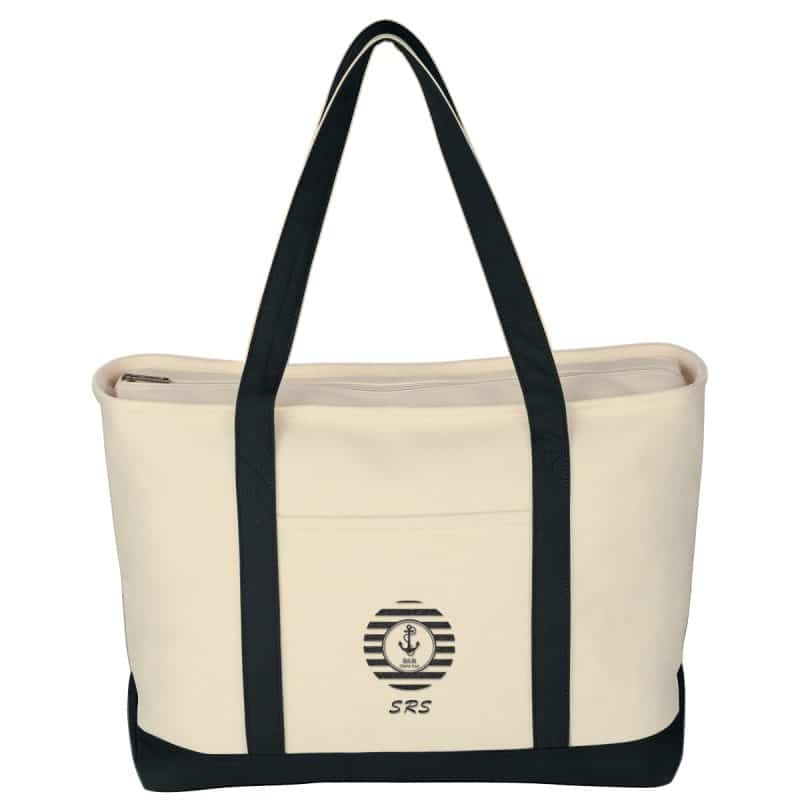 Custom Large Starboard Cotton Canvas Tote Bag with logo - 5