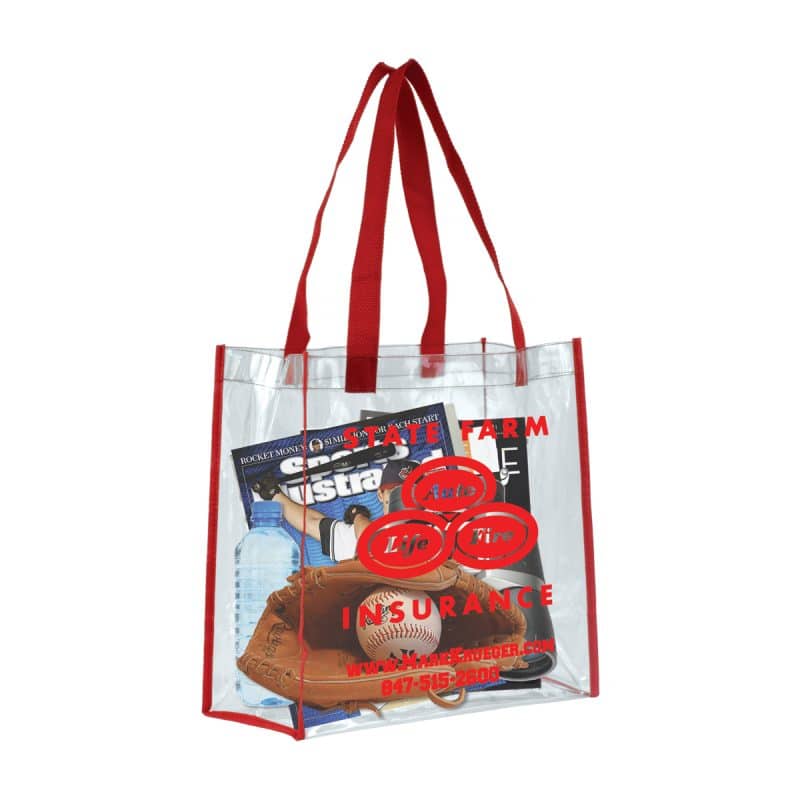 Custom "Matterhorn" Clear Vinyl Stadium Compliant Tote Bag with logo - 4