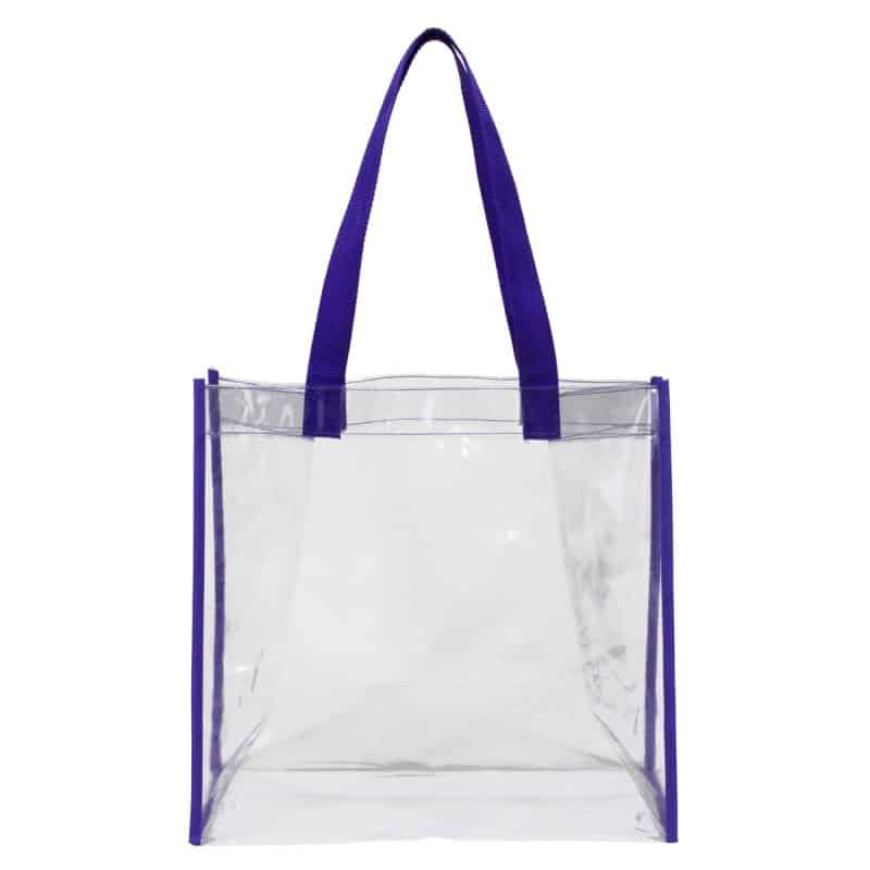Custom "Matterhorn" Clear Vinyl Stadium Compliant Tote Bag with logo - 8