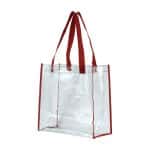 Custom "Matterhorn" Clear Vinyl Stadium Compliant Tote Bag (Overseas) with logo - 2