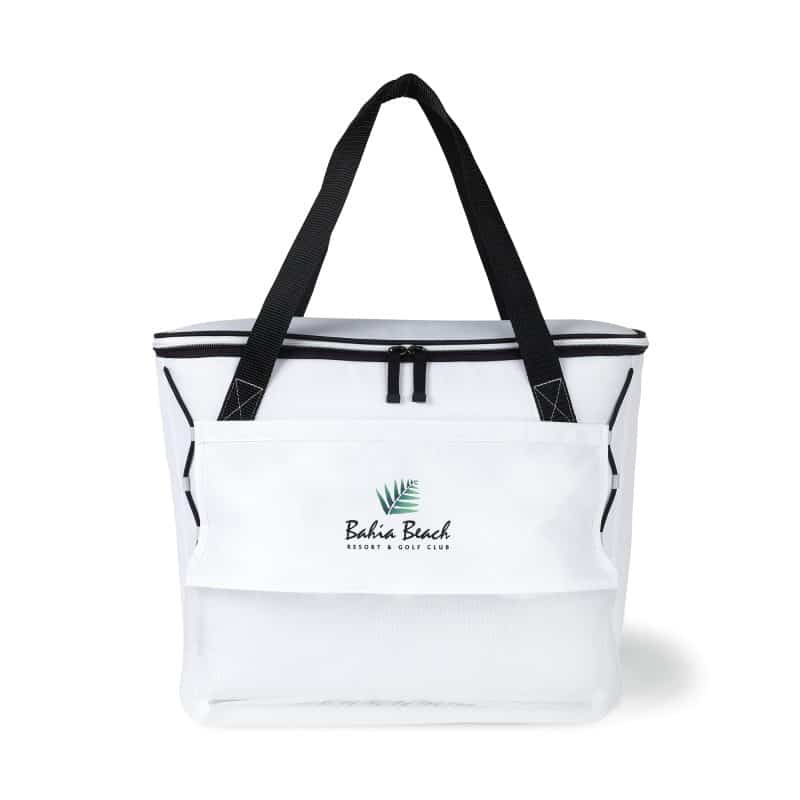 Custom Maui Pacific Cooler Tote - White with logo