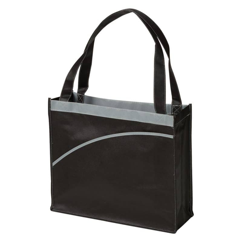 Custom Mesa Curve Non-Woven Tote Bag with logo - 1